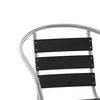 Flash Furniture Commercial Black Metal Restaurant Stack Chair TLH-017W-BK-GG